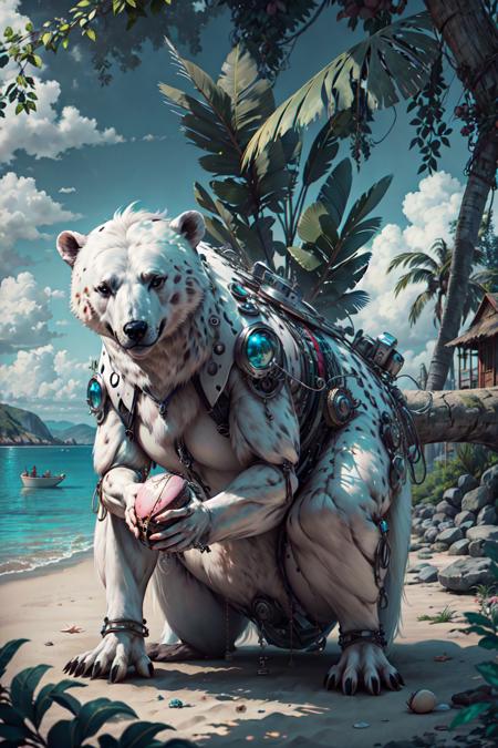 11448-2582730177-Mech4nim4lAI, _bear_claws holding, coconut, no_humans,, (masterpiece_1.3), (best_quality_1.3), (ultra_detailed_1.3), 8k, extreme.png